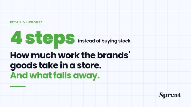 Four steps instead of buying stock: how much work the brands' goods take in a store