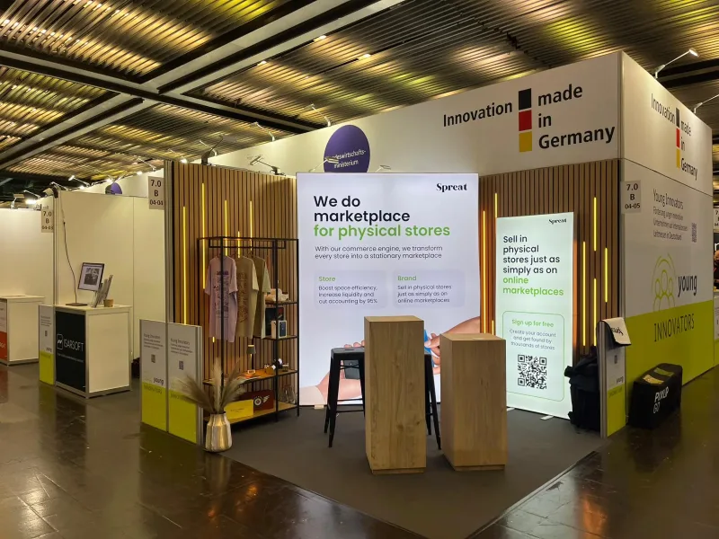 Der Spreat-Stand auf der EuroShop 2026 in Düsseldorf