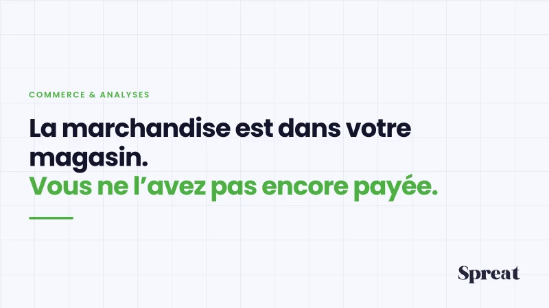Deux façons dont la marchandise arrive dans un store : l'achat ou la consignation