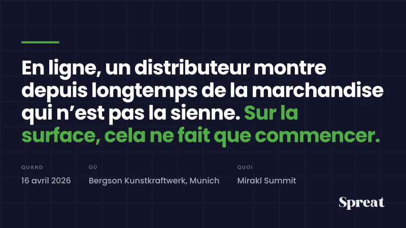 Carte typographique du Mirakl Summit du 16 avril 2026 à Munich