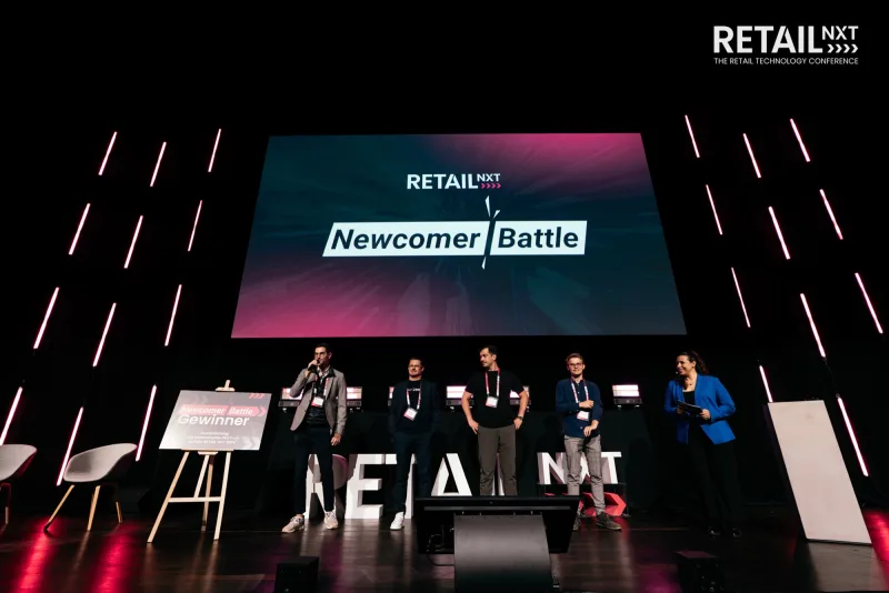Die Finalisten des Newcomer Battle auf der Main Stage der RETAIL NXT 2024