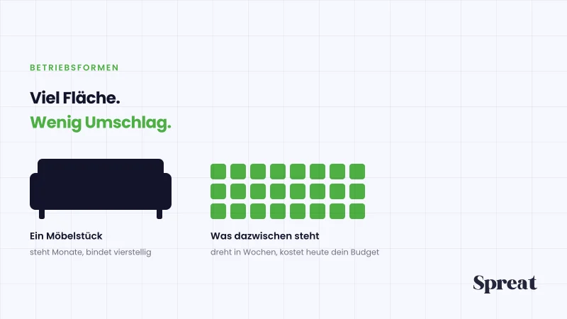 Ein großes Möbelstück gegen viele kleine Wohnaccessoires